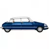 Citroen DS 21 Pallas 1968, konstrukcinis žaislas, mastelis 1:12