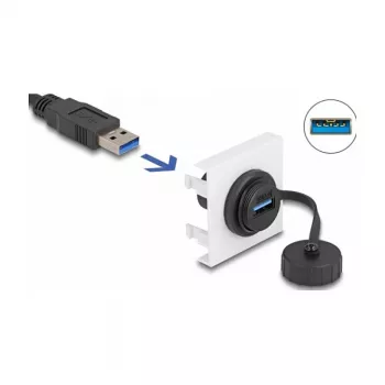 DeLOCK Easy 45 modulis SuperSpeed USB 5 Gbps USB Type-A lizdas 45 x 45 mm