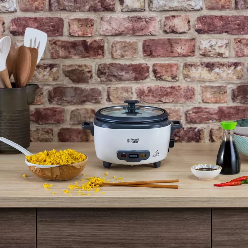 Russell Hobbs ryžių viryklė Midi 0,8l juoda balta 27030-56 2703056 (27030-56)