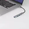 USB-C šakotuvas Tellur TLL321051 — aliuminis, 4 prievadai, pilkas