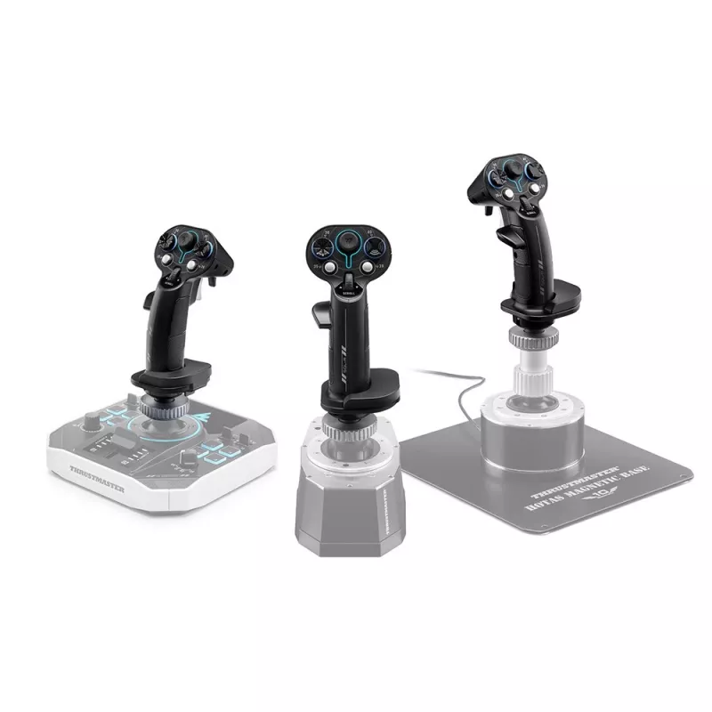 Flightstick add-on grip Thrustmaster Sol-R 3 AVA, juoda, USB Type-C, analoginė/skaitmeninė, PC, 75×115×200 mm