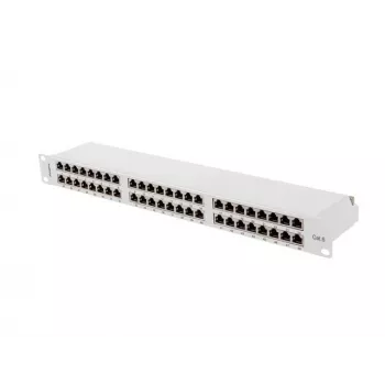 Pataisų skydas LANBERG PPS6-1048-S 48 prievadų 1U 19 colių Cat6 FTP ekranuotas