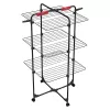 Prie sienos montuojama skalbinių džiovyklė VILEDA Mixer 3 Ultimate — plieninė, 30 m džiovinimo ploto, sulankstoma, ratukai, 131×93×71 cm