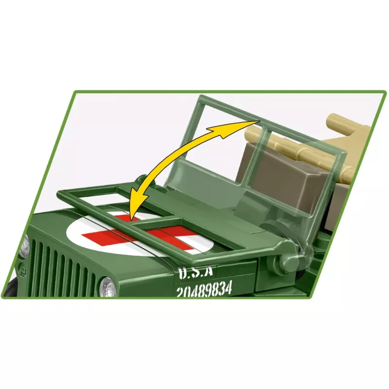 Statybiniai blokeliai COBI Medical Willys MB 130 vienetų 6 metai