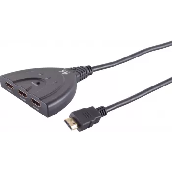 HDMI jungiklis ShiverPeaks 05-02001 — 3 įėjimai, 1 išėjimas, 4K2K palaikymas