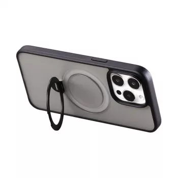 Apsauginis magnetinis telefono dėklas Joyroom JR-BP004 iPhone 15 Pro, juodas, plonas profilis, su MagSafe suderinamais magnetais