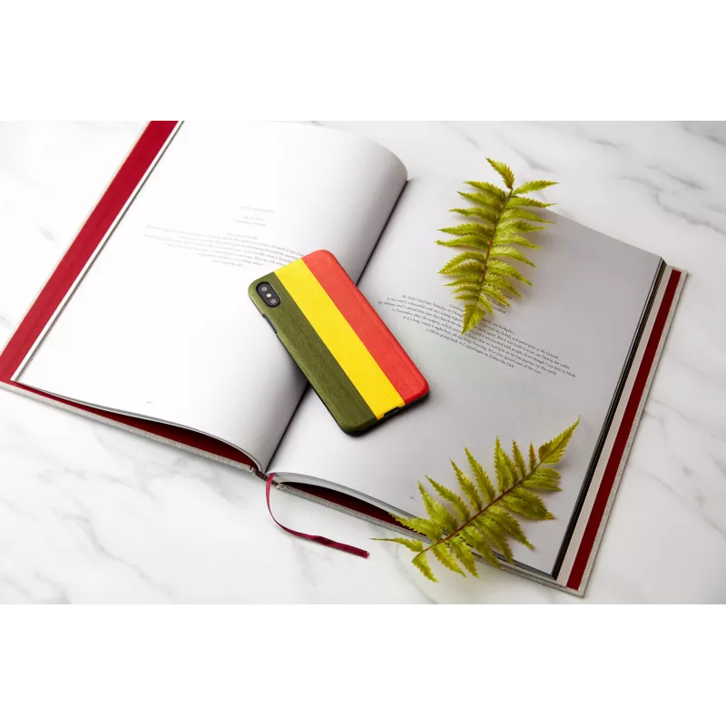 Išmaniojo telefono dėklas man and wood, skirtas iPhone XS Max – modelis Reggae, juodas