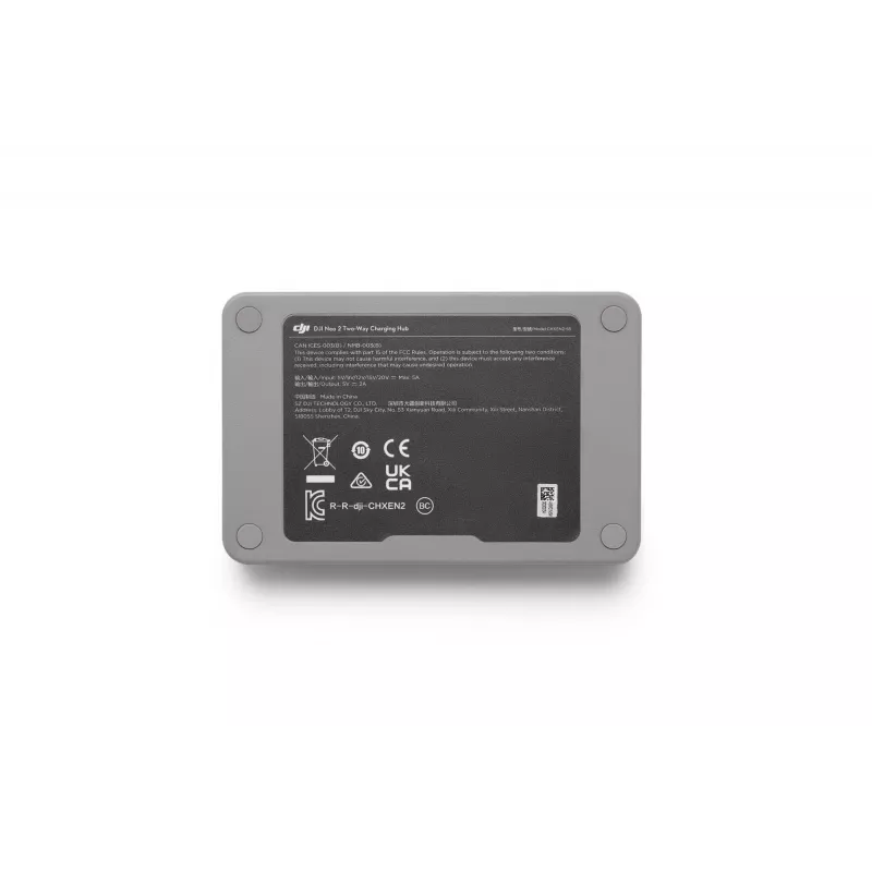 Baterijų įkrovimo stotelė DJI CP.FP.00000274.01 — suderinama su DJI baterijomis, pilka, 5–20 V įvestis, 5V išvestis 2 A