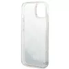 Karl Lagerfeld KLHCP14MLMNMS iPhone 14 Plus 6.7 kietas dėklas sidabrinis/sidabrinis Liquid Glitter Monogram
