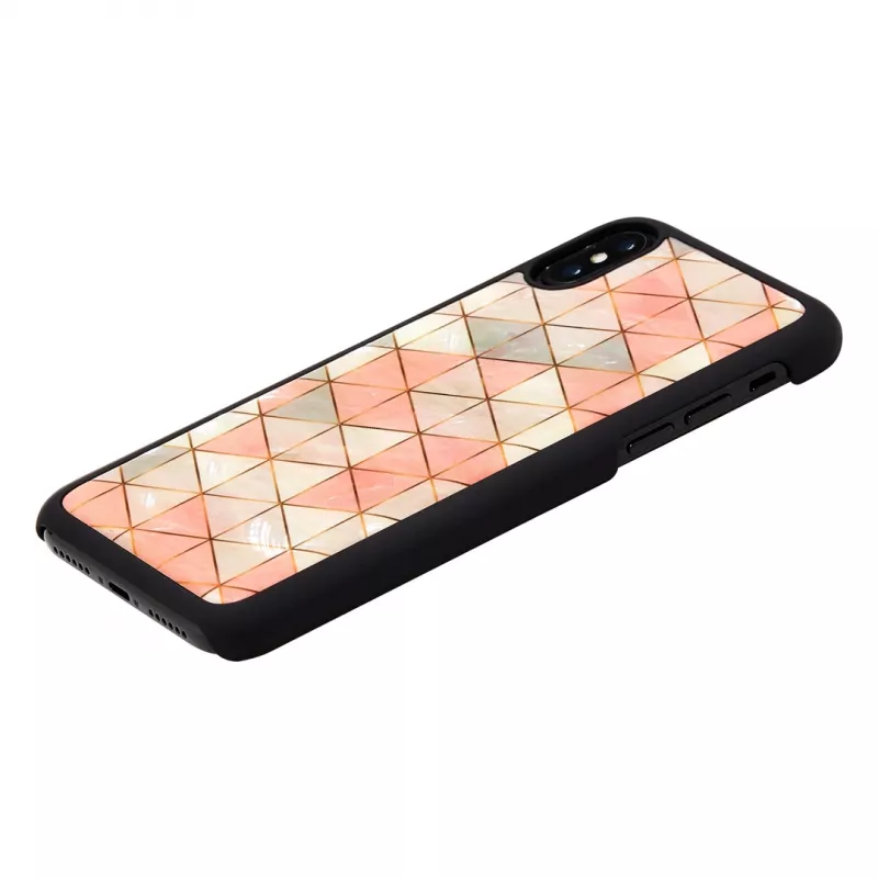 Apsauginis išmaniojo telefono dėklas iKins, skirtas iPhone XS / iPhone X, deimantinis raštas, juodas