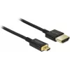 HDMI kabelis DeLOCK HDMI-A/HDMI Micro-D 1 m