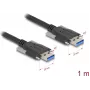 USB laidas DeLOCK 80998 USB 3.2 Gen 1 1 m USB A juodas