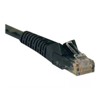 Eaton Tripp Lite Series Cat6 Gigabit Snagless Molded (UTP) Ethernet laidas (RJ45 M/M), PoE, juodas, 5 pėdos (1,52 m) - komutacinis kabelis - RJ-45 (V) į RJ-45 (V) - 1,52 m - UTP - CAT 6 - Mou