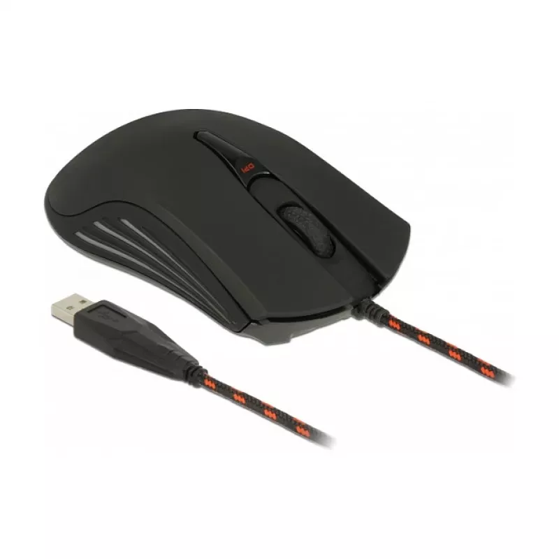 Žaidimų pelė DeLOCK 12531 abiem rankoms tinkama USB Type-A optinė 4800 DPI
