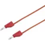 VOLTCRAFT bandomasis laidas [kištukas 4 mm - kištukas 4 mm] 0,5 m raudonas MSB-300 (MSB-300-0.5-Red)