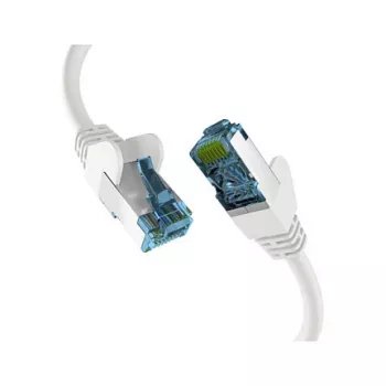 EFB-Elektronik RJ45 komutacinis kabelis su Cat.7 neapdorotu kabeliu, baltas, 2 m, S/FTP PIMF, tinklo kabelis LAN DSL