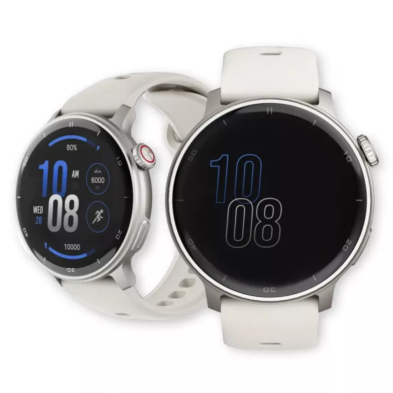 Išmanusis laikrodis Stelio Activ GPS 46 mm sidabrinis STSWA101SR, GPS, 46 mm korpusas