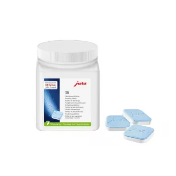 Valymo tabletės Jura Descaler 70751 kavos aparatams, 36 tabletės plastikiniame indelyje