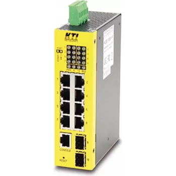 Valdomas komutatorius kti networks KGS-1060-HP — 10 prievadų Gigabit Ethernet PoE, valdomas