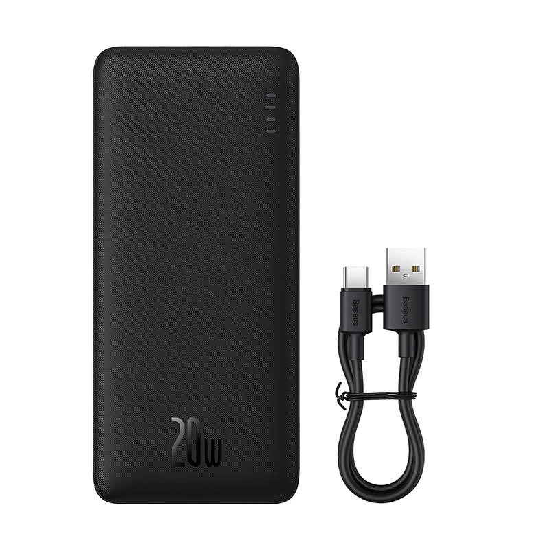 Baseus Airpow ličio polimero maitinimo bankas 20000 mAh 20 W juodas