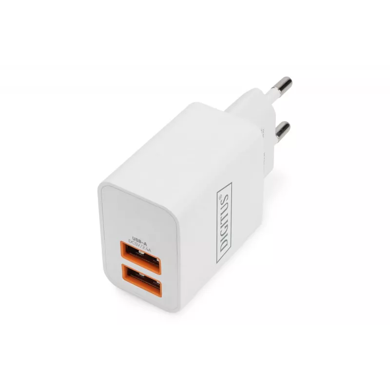 USB įkroviklis, skirtas naudoti patalpose Digitus DA-10061 2x USB-A 15,5W