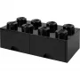 Stalčius LEGO Room Copenhagen Brick 8 juodas — LEGO kaladėlių laikymo stalčius