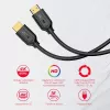 HDMI laidas Unitek C11079BK-1.5M — 1,5 m, HDMI 2.0 A tipo į A tipą, maks. 4096×3112, juodas