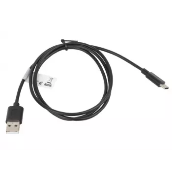 Laidas Lanberg CA-USBO-10CC-0010-BK (USB 2.0 vyriška - USB 2.0, USB, Type C vyriška, 1 m, juodas) (CA-USBO-10CC-0010-BK)