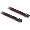 SAS kabelis DeLOCK 83073 0,1 m juodas ir raudonas
