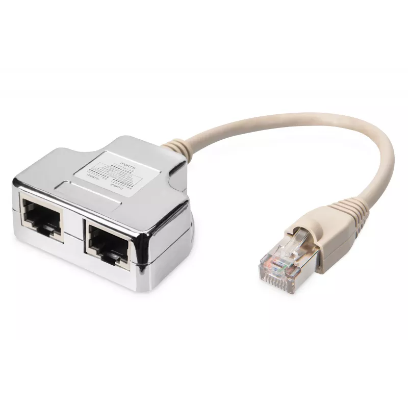 Pataisomasis kabelio adapteris Digitus CAT 5e ekranuotas 1:1