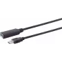 USB laidas S/CONN 13-39485 30 m USB 3.2 Gen 1 Juoda