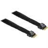 Kabelis MiniSAS SFF 8654-4i > SFF 8654-4i (juodas, 0,7 metro)