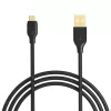 CB-MD1 Juodas greitasis laidas Quick Charge micro USB-USB | 1m | 5A | 480 Mbps