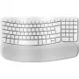 Logitech Ergo Series Wave Keys for Mac - Klaviatūra - Belaidė - Bluetooth LE - AZERTY - Prancūziška - Balta (920-012406)