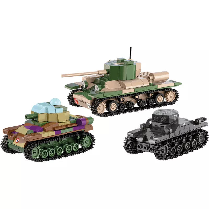 Statybinis rinkinys COBI Renault R35 Valentine IX Panzer I 595 vnt.