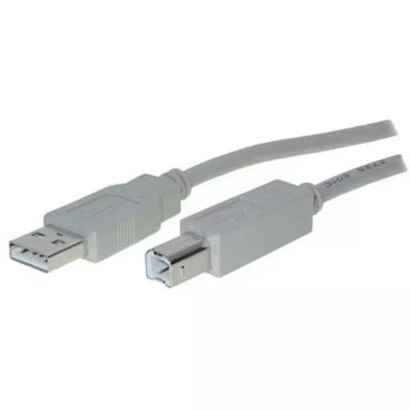 USB 2.0 A > B (ST-ST) 3 m adapterio laidas, pilkas