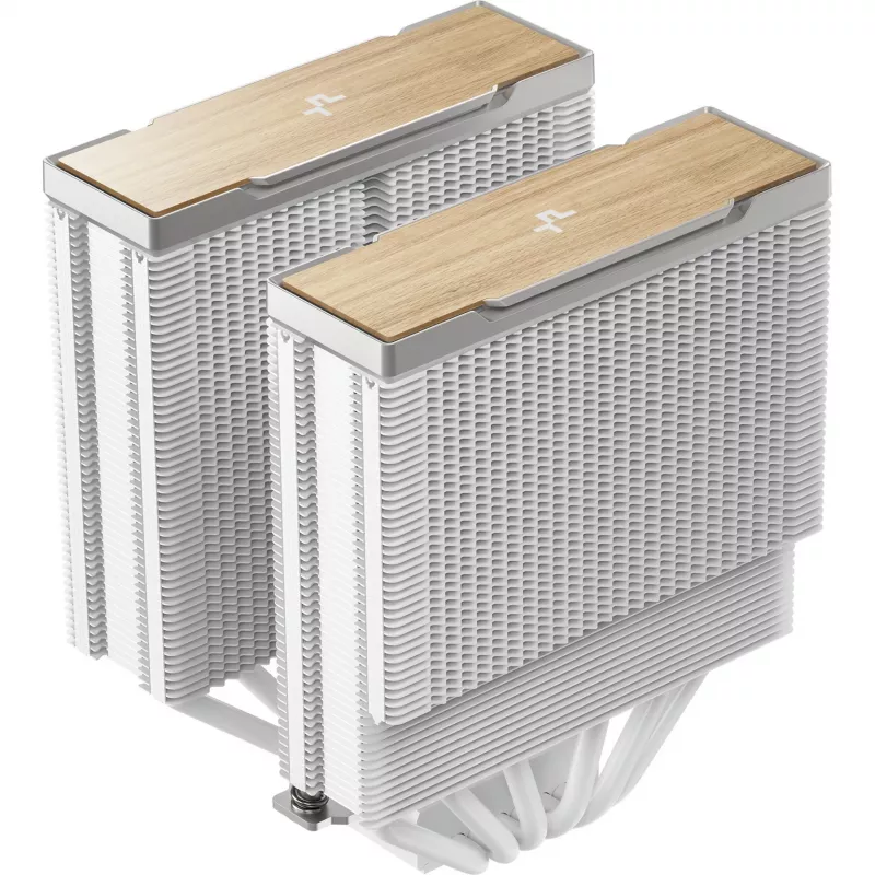 DeepCool AK620 G2 WH procesoriaus oro aušintuvas, 120 mm ventiliatorius, palaiko LGA1700/1200/115x ir AM4/AM5, baltas