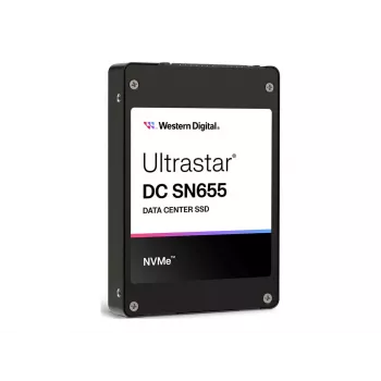 Vidinė U.3 SSD Western Digital Ultrastar DC SN655 15,36 TB (PCIe 4.0, NVMe 1.4b, 6800/3700 MB/s)