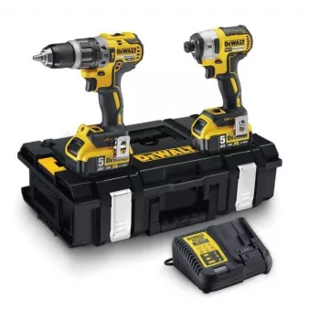 Dewalt sistemos akumuliatorius 18 voltų 18 voltų kombinuotas rinkinys: DCD796, DCF887, 2