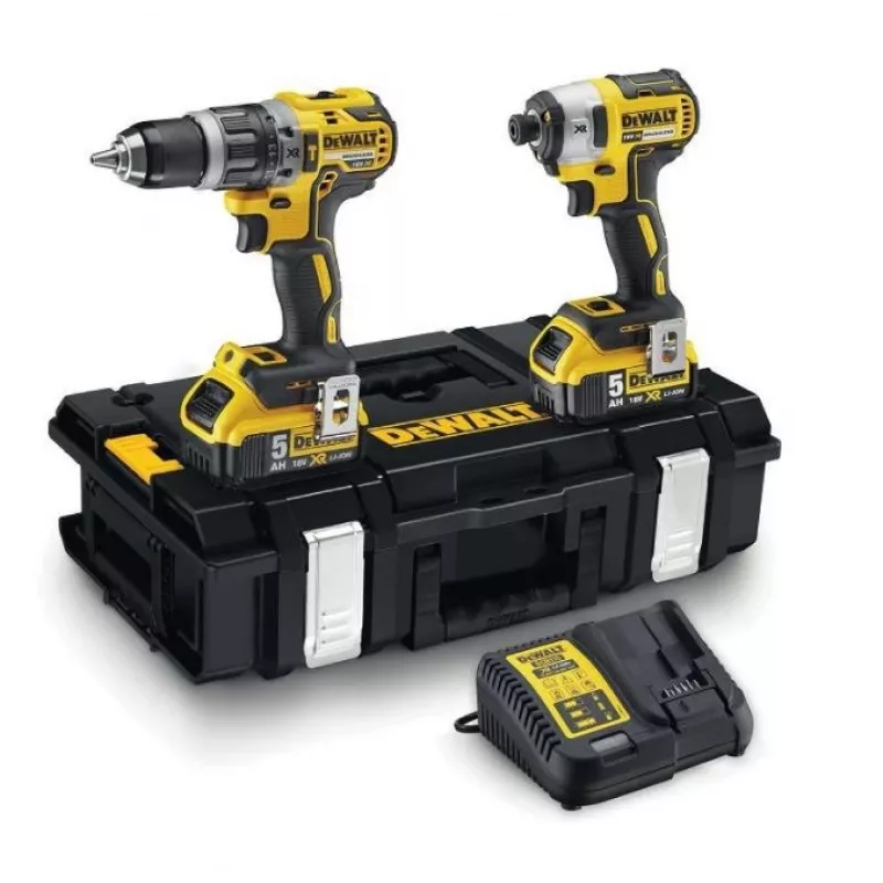 Dewalt sistemos akumuliatorius 18 voltų 18 voltų kombinuotas rinkinys: DCD796, DCF887, 2