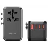 Įkroviklis Vention FJGB0 100 W GaN su 3× USB-C ir 1× USB-A, juodas