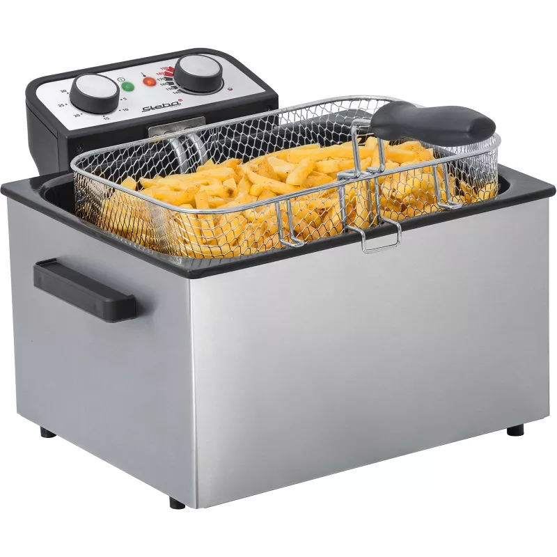 Grupinė keptuvė Steba DF 300 Double 5 L 3000 W juoda nerūdijantis plienas