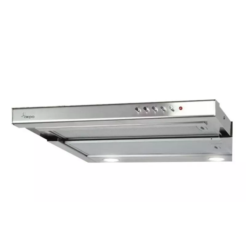 Akpo WK-7 Light 60 virtuvės gartraukis, pusiau įmontuojamas (ištraukiamas), nerūdijantis plienas