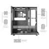 PC Midi Tower korpusas TACENS Mars Gaming MC-INFINIOLITE, juodas, grūdintas stiklas, palaiko ATX/Micro-ATX/Mini-ITX, 120 mm ventiliatoriai