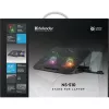 Nešiojamojo kompiuterio aušinimo padėklas DEFENDER NS-510 su 2 ventiliatoriais, 2 USB prievadais ir RGB apšvietimu