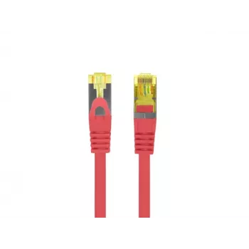 Tinklo kabelis Lanberg PATCHCORD KAT.6A S/FTP LSZH CU 0.5M raudonas