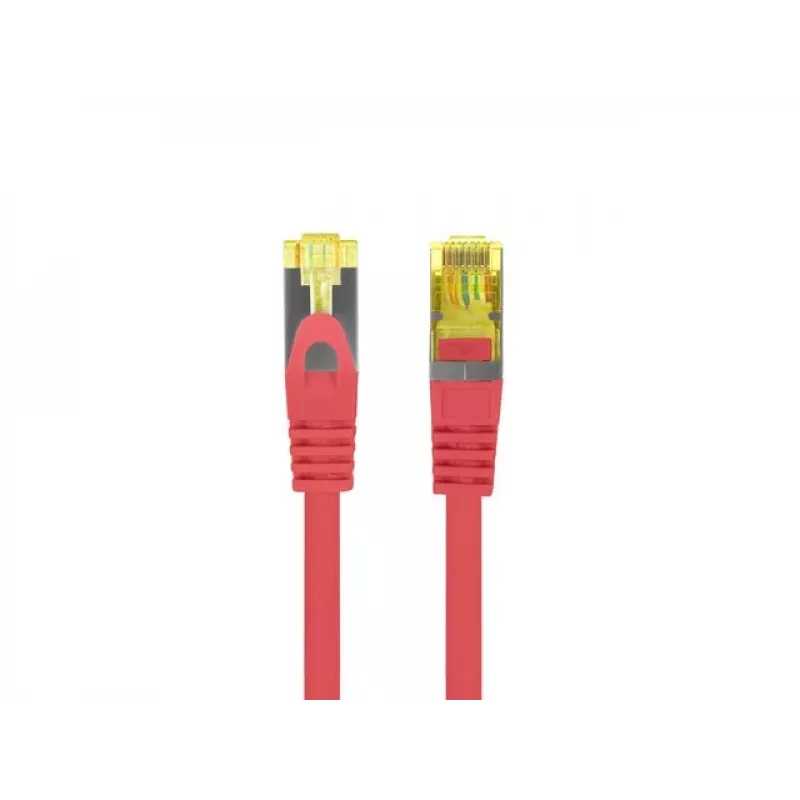 Tinklo kabelis Lanberg PATCHCORD KAT.6A S/FTP LSZH CU 0.5M raudonas