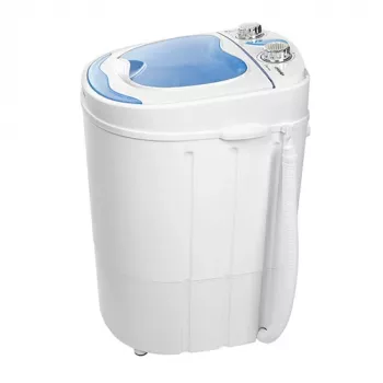 Skalbyklė su viršutiniu įkrovimu Mesko MS 8053 — 3 kg talpa, 360×370×530 mm, mėlyna/baltos spalvos