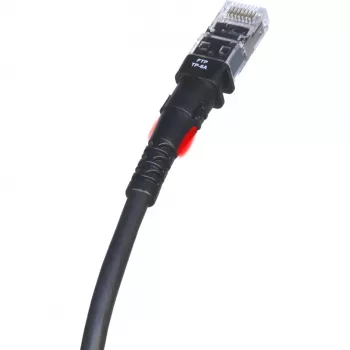 Tinklo kabelis PatchSee TP-6A-F/5 juodas 1,5 m Cat6a F/FTP