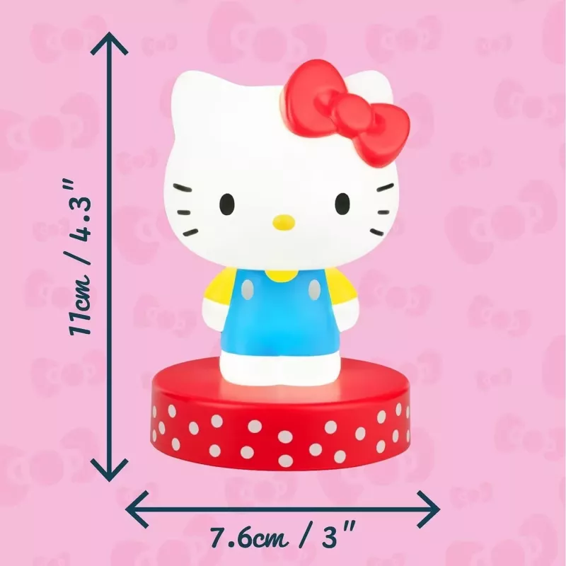 Stalinė lempa Paladone Hello Kitty Icon Light — dekoratyvinė LED ikonos lempa, kompaktiška naktinė lemputė